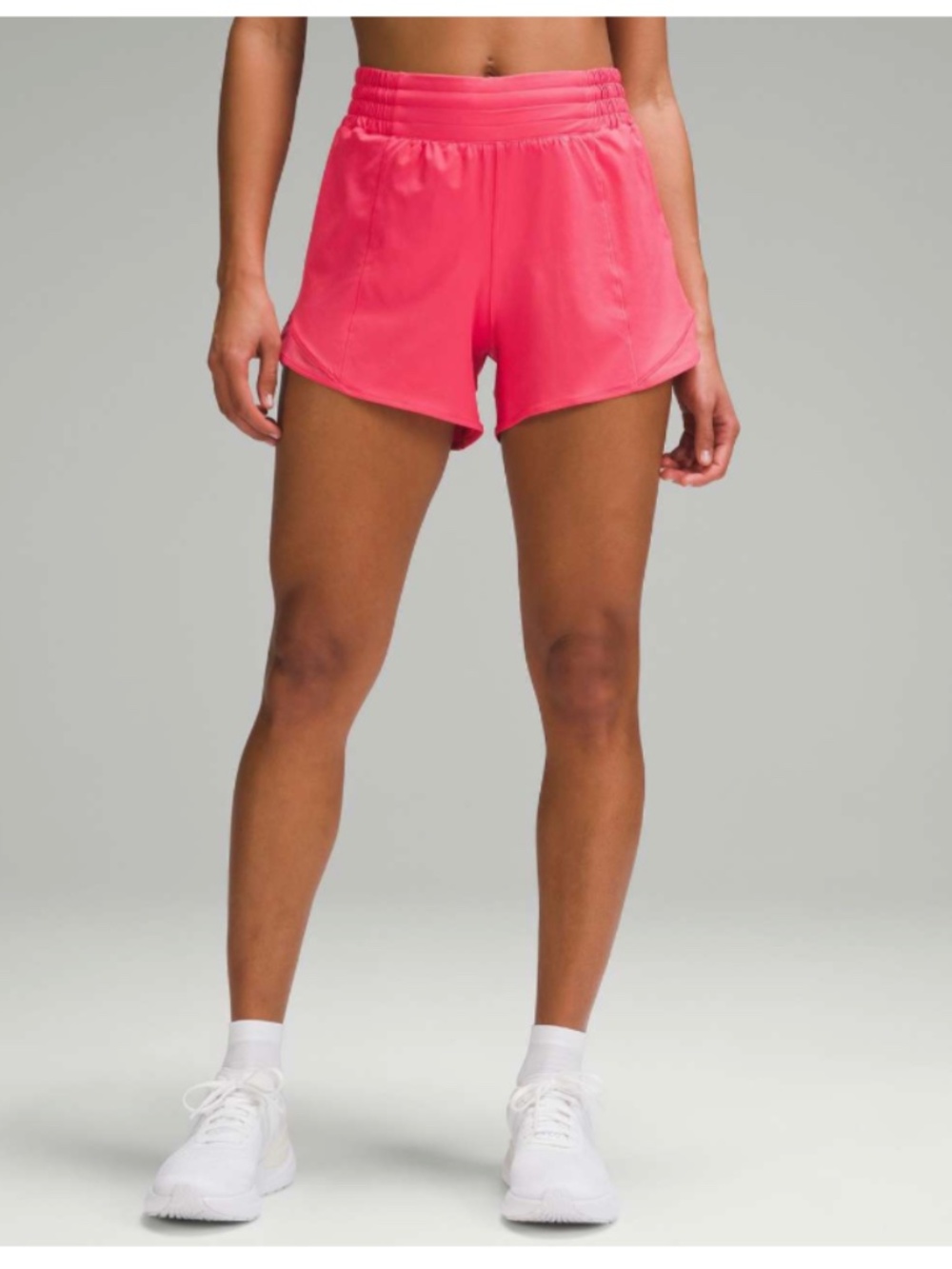 Lululemon Hotty Hot High-Rise Lined Short 4" Pink Size 6